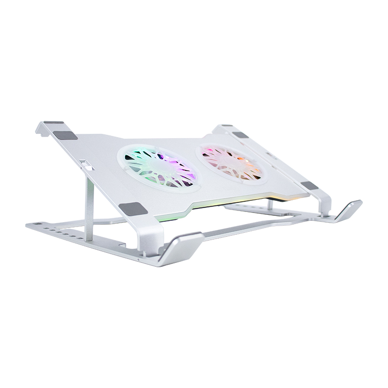 Cooler para laptop Teros TE-7135N · 9" a 16" · Plateado