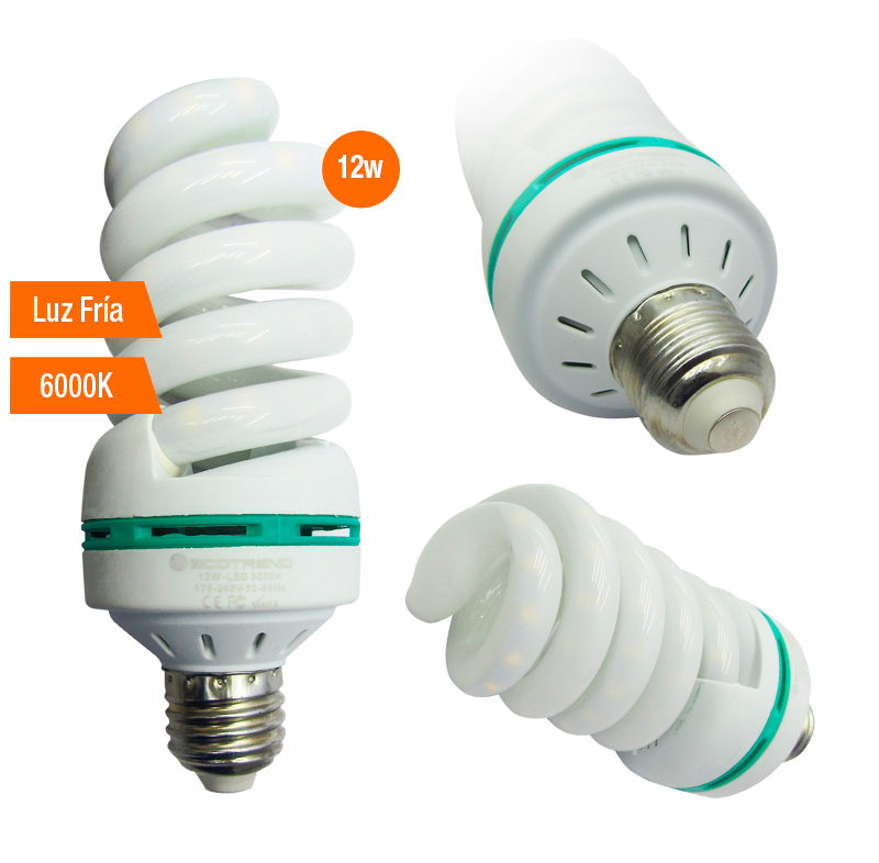 Foco LED corn Ecotrend 12W · 1200 lm · 6000K · IP40