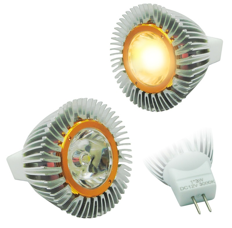 Dicroico LED Ecotrend GU5.3 · 3W · 15° · 12V DC · luz cálida