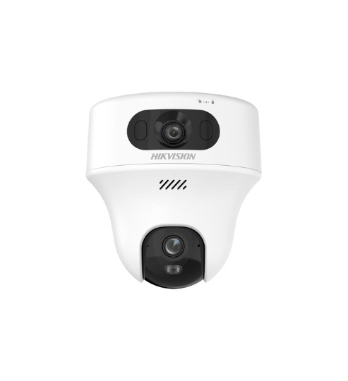 Cámara PT interior EasyLink Hikvision DS-2CFWQ6-D · lente dual 2K+2K · Wi-Fi 6 · audio 2 vías