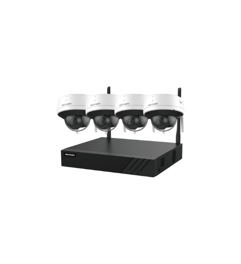 Kit Wi-Fi 6 EasyLink Hikvision NK844WDH · NVR 8 canales + 4 domos 4 MP