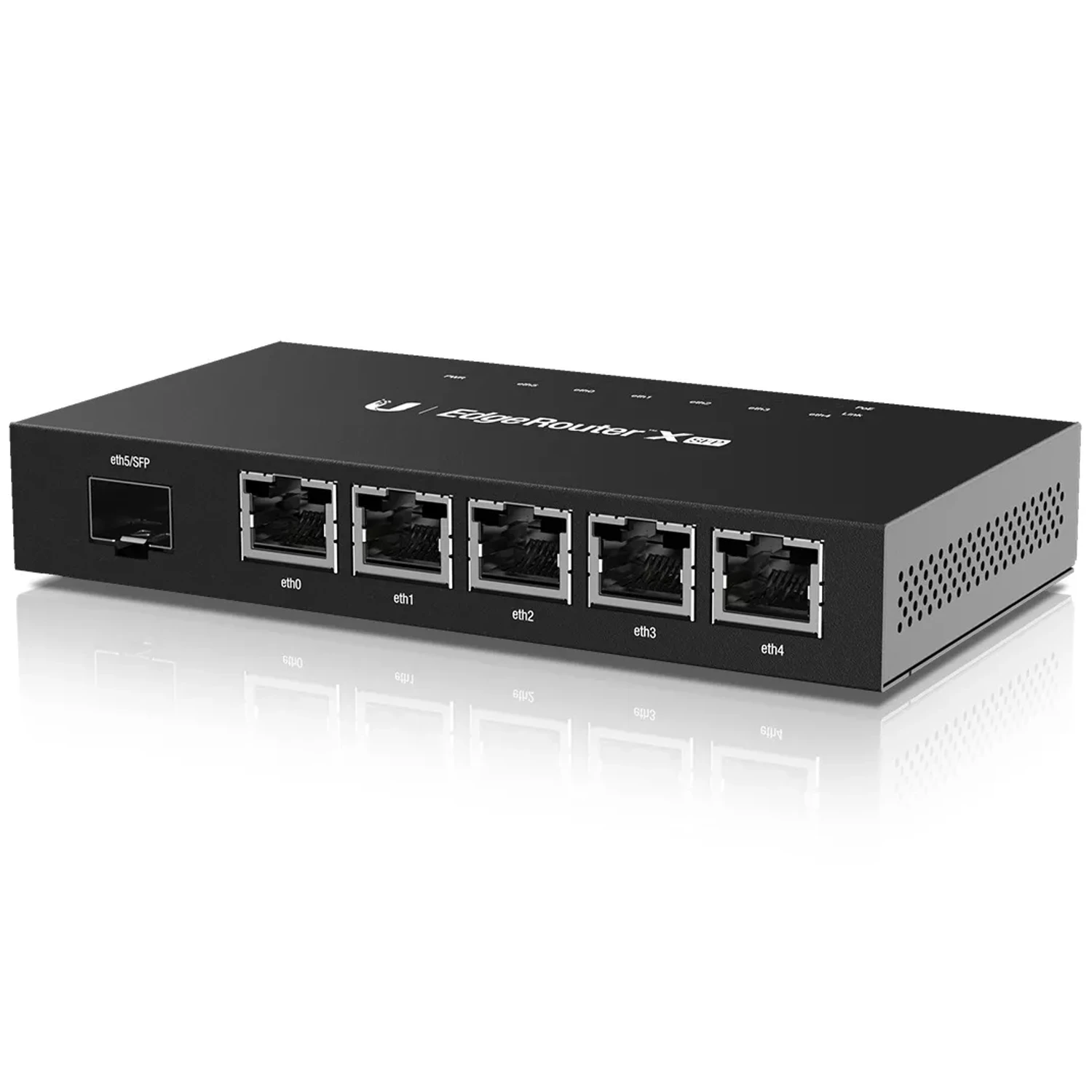 EDGEROUTER SWITCH POE 5-PORT 5 PUERTOS POE 24V POE PASIVO GIG ETHERNET 10/100/1000 1 PUERTO SFP 10/100/1000. PROCESADOR: DUAL-CORE 880 MHZ, MIPS1004K MEMORIA: 256 MB DDR3 RAM