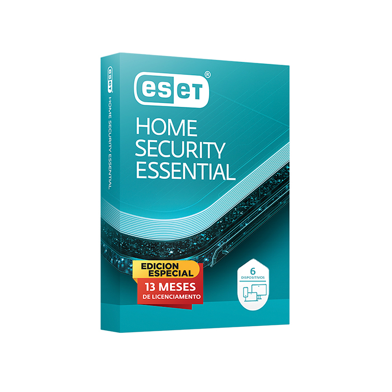 ESET Home Security Essential 2025 · 6 dispositivos · 13 meses