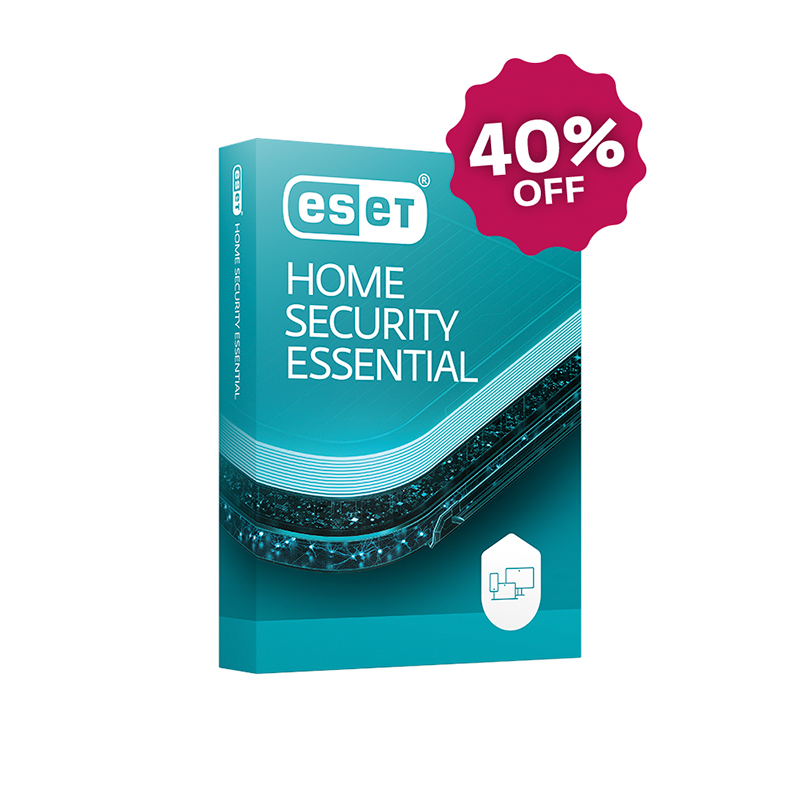 ESET Home Security Essential 2026 · 1 dispositivo · 1 año