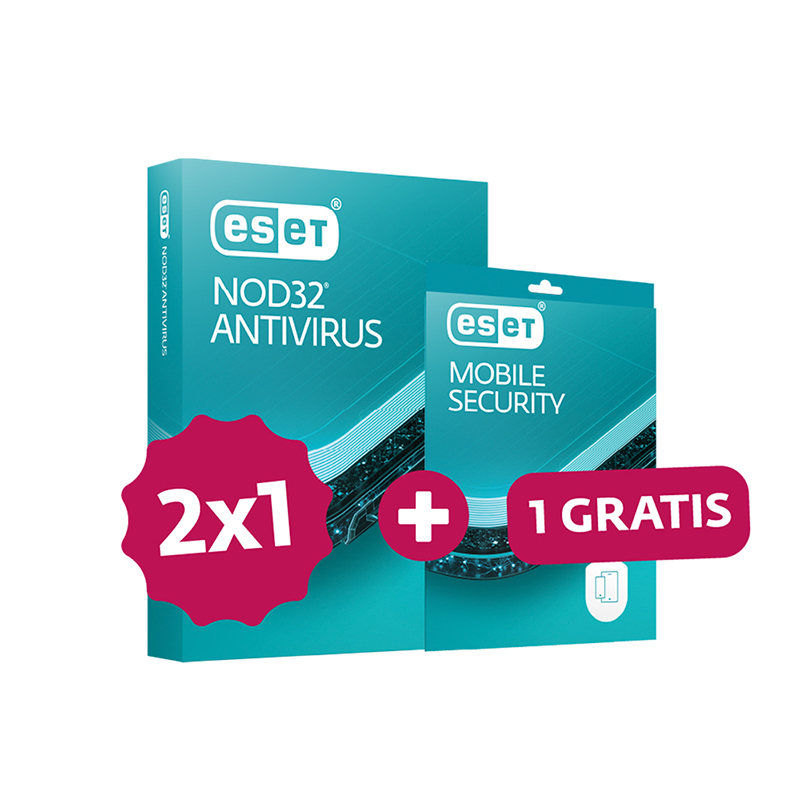 ESET NOD32 Antivirus 2026 · Pack 2x1