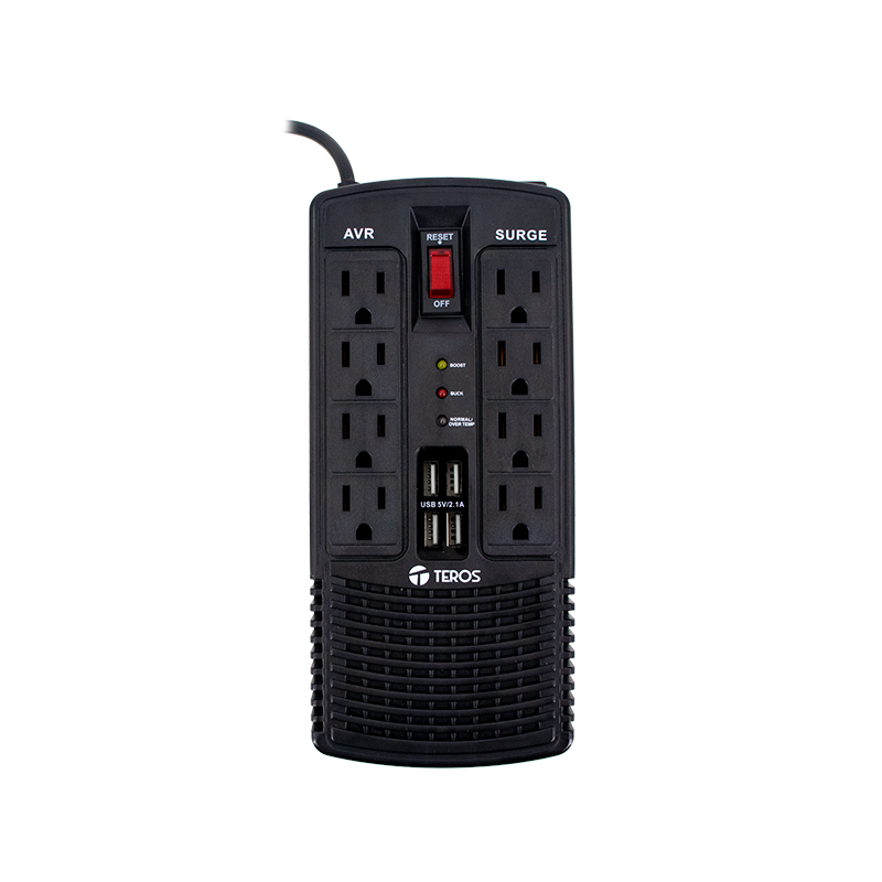 Estabilizador de voltaje Teros TE-7180N · AVR · 1200VA/600W