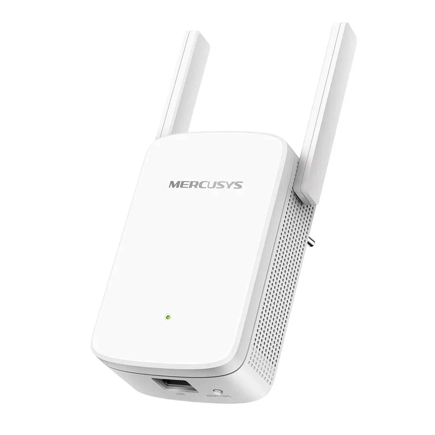 Extensor MERCUSYS WiFi 5 AC1200 dual band (5GHz/2.4GHz), hasta 1200Mbps, 2 antenas, 1 puerto Fast, modo AP/extensor, fácil instalación.