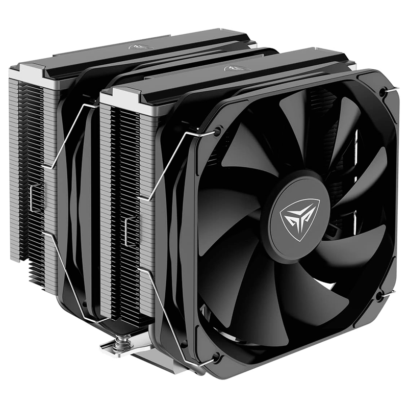Cooler dual para CPU PCCooler G6 · 260W · PWM 4 pines · negro