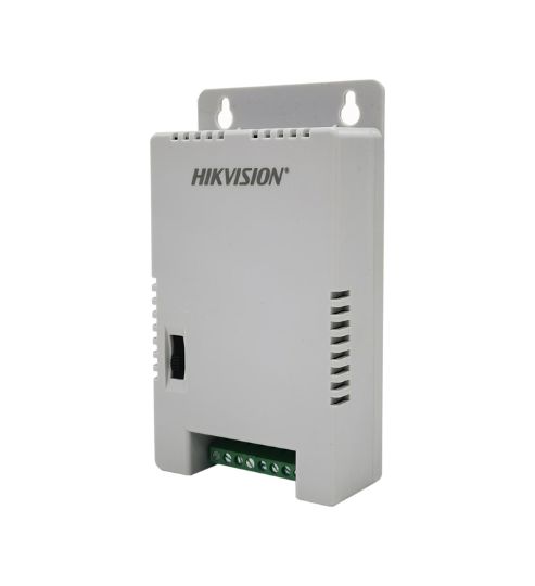 Fuente regulada centralizada Hikvision DS-2FA1225-C4 · 4 canales · 12 VDC 1 A por canal · 220 V