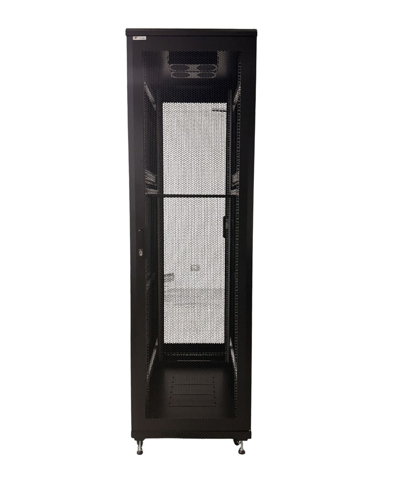 Gabinete metálico de piso Xtring A36042 · 42U · 600 x 1000 mm · bandeja y 4 ventiladores