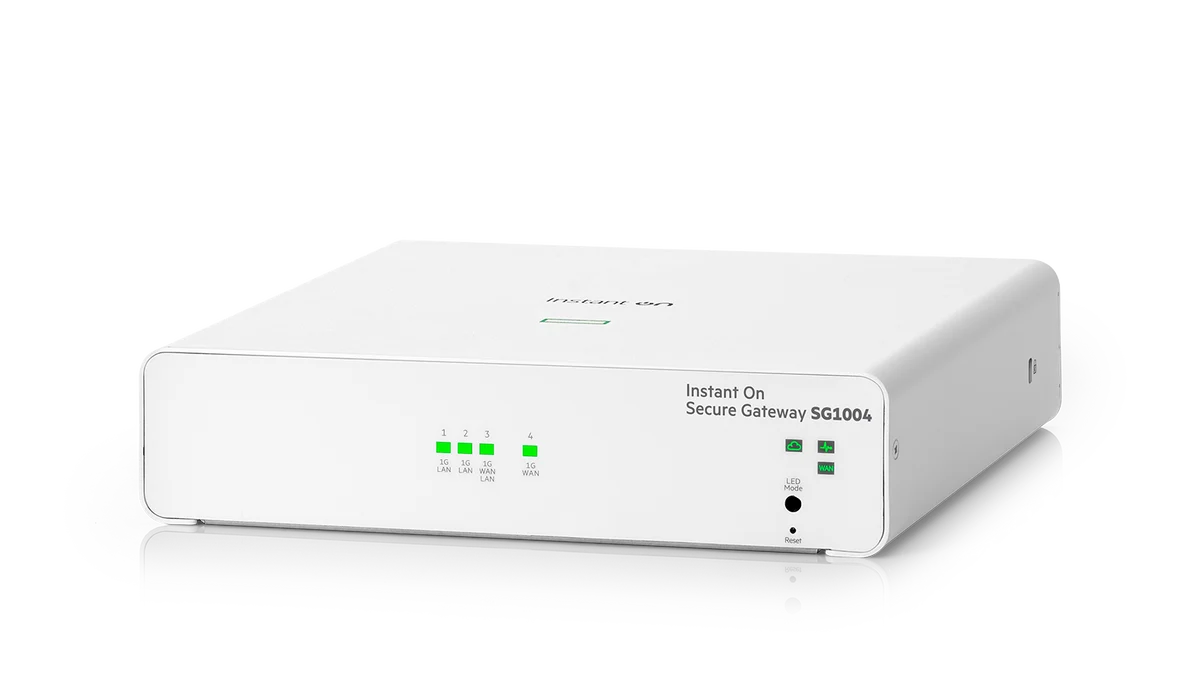 Gateway HPE Aruba SG1004 · 4 puertos Gigabit