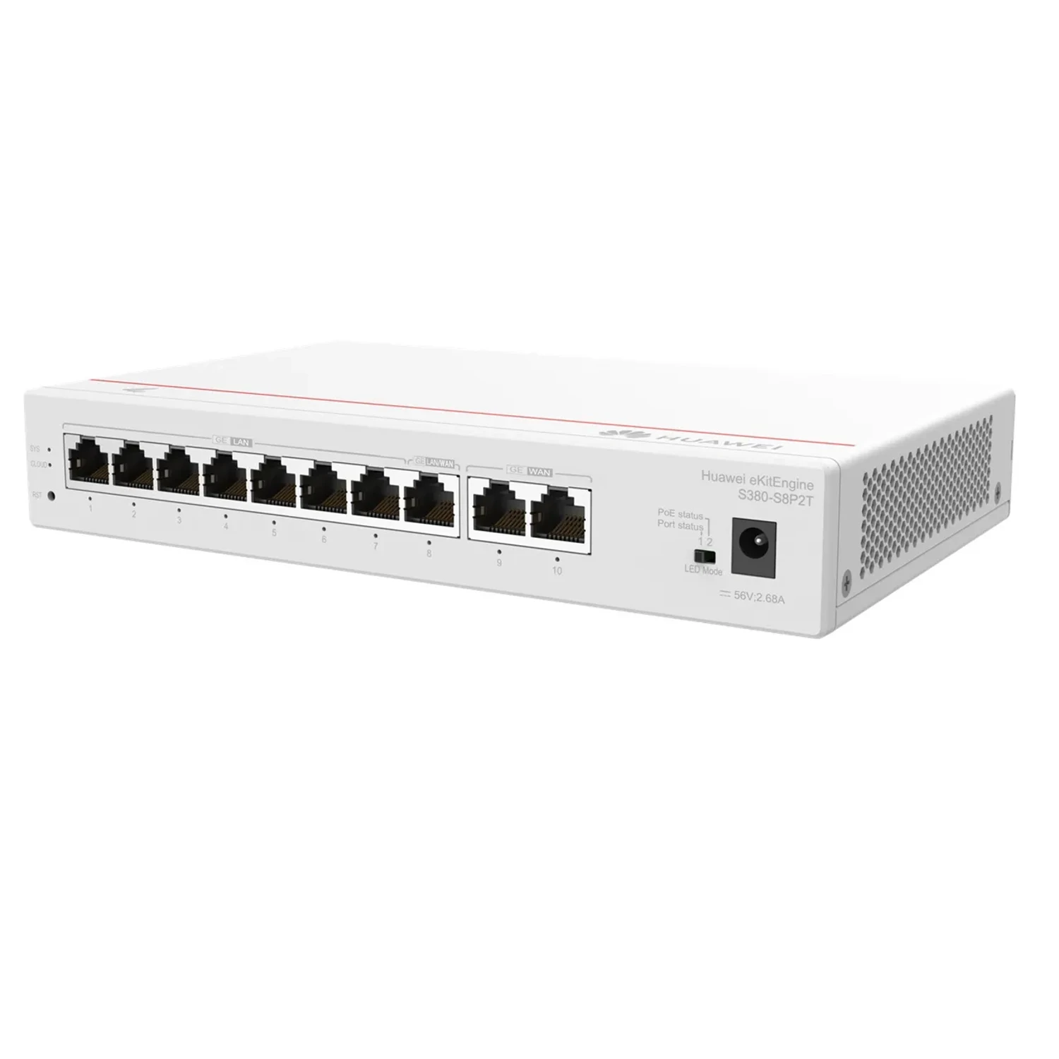 Gateway multiservicio controladora wifi (max 64AP y 250 clientes), switch capa2+, balanceo de carga y rutas estáticas. 2xGE WAN, 8xGE LAN(PoE+, 124W). Cap. de switching: 16Gbps.