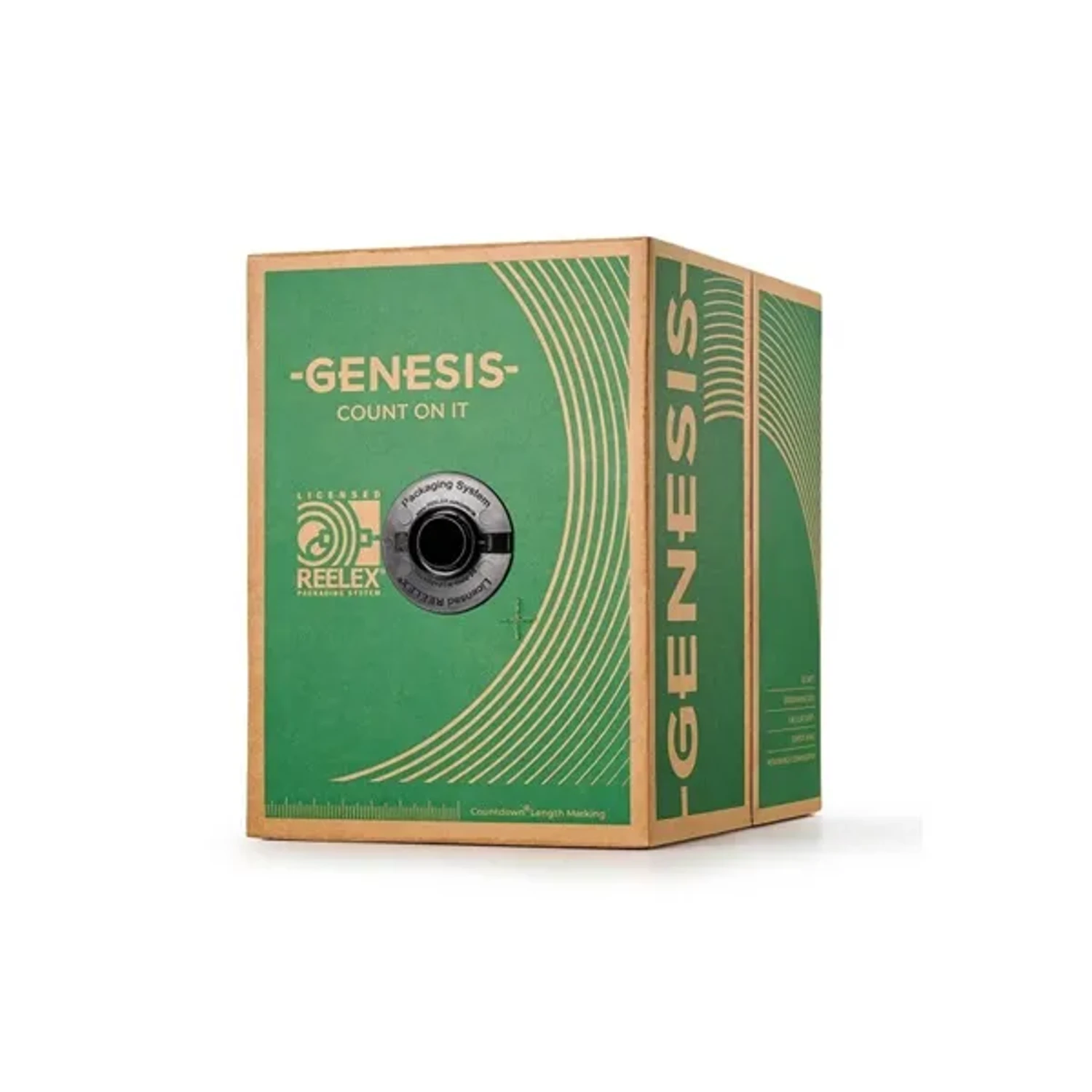 GENESIS - CABLE FPLR SOLIDO 4X18 ROJO - 1000 PIES
