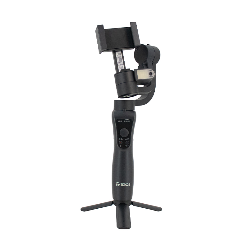 Estabilizador gimbal Teros TE-7056N para celular · 3 ejes · Rastreo con IA