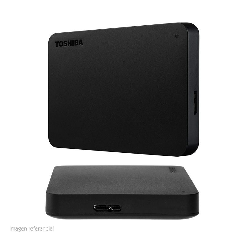 Disco duro externo Toshiba Canvio Basics · 2 TB · 2.5" · USB 3.0 · Negro