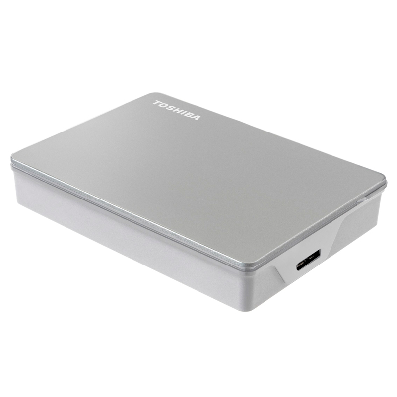 Disco duro externo Toshiba Canvio Flex · 4 TB · USB 3.0 · Plata