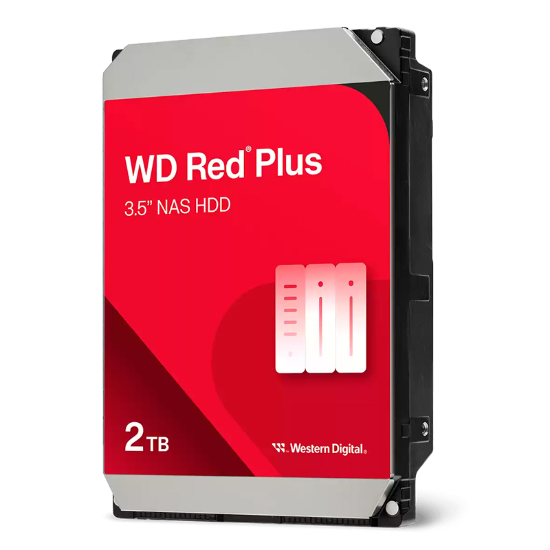Disco duro WD Red Plus · 2 TB · 3.5" · SATA · 5400 rpm