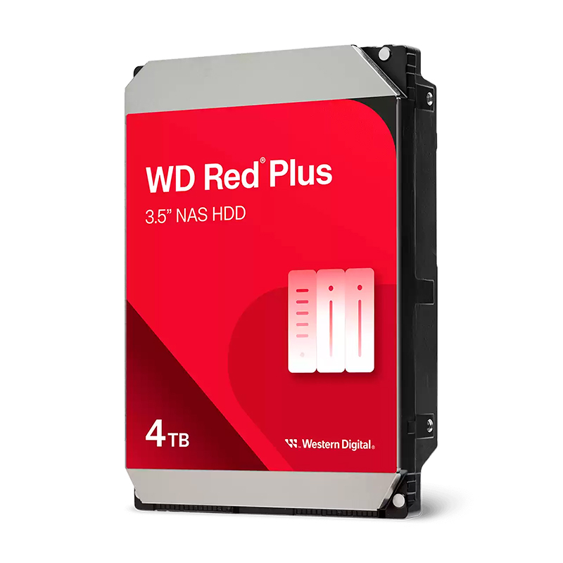 Disco duro WD Red Plus · 4 TB · 3.5" · SATA · 5400 rpm