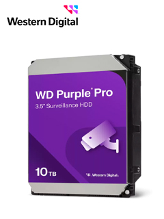 Disco duro WD Purple Pro · 10 TB · 3.5" · SATA · 7200 rpm