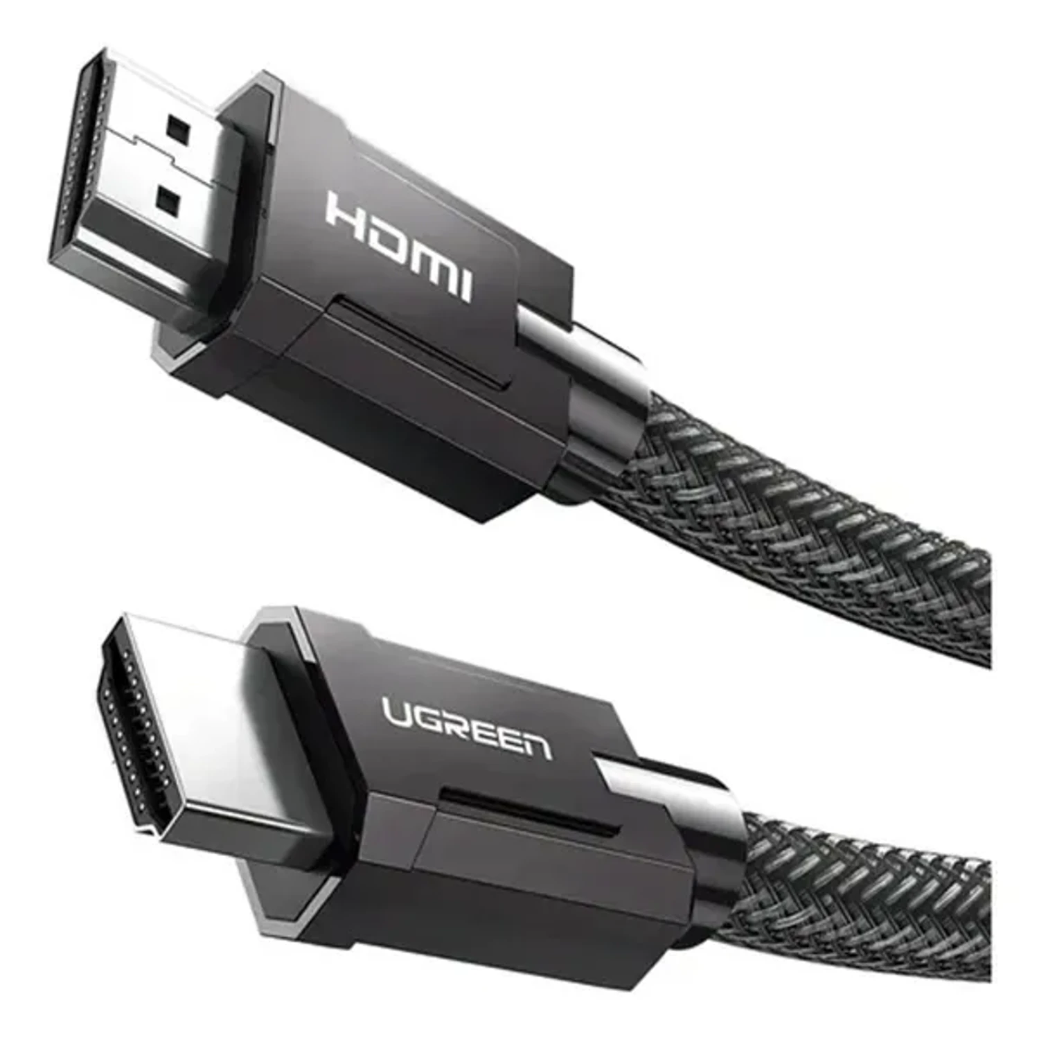 HD135 - CABLE HDMI 8K - 1.5 MTS - MACHO A MACHO - CARCASA ALEACION ZINC TRENZADO GRIS