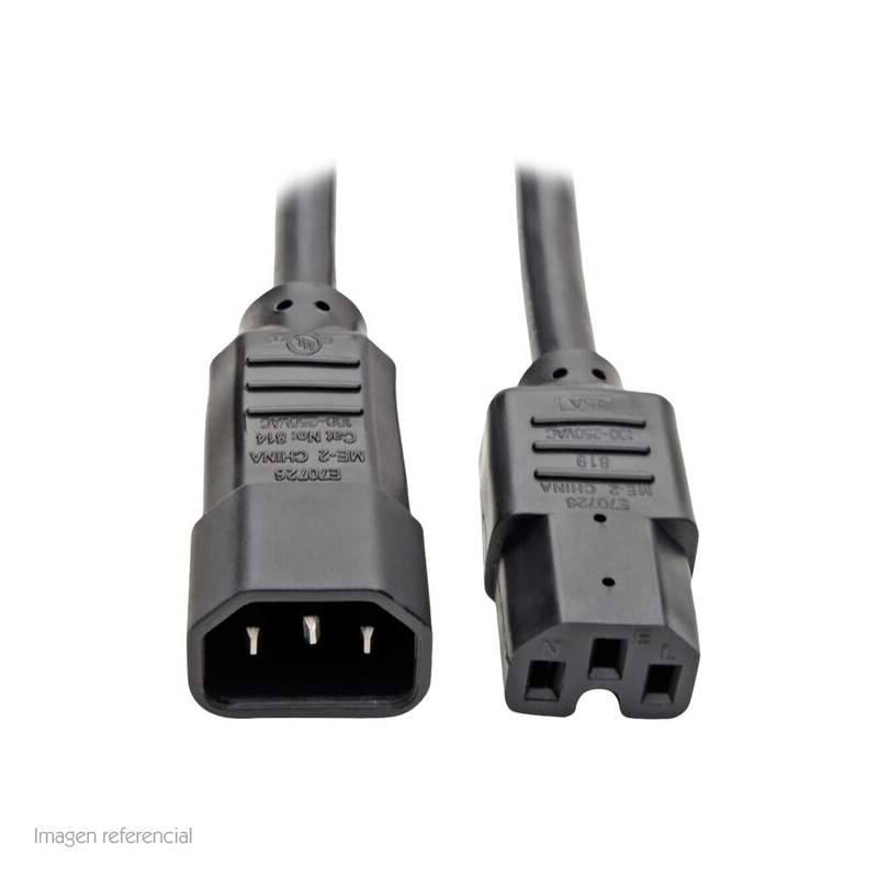 Cable de alimentación Tripp Lite P018-010 · C14 a C15 · 15A · 3.05 m