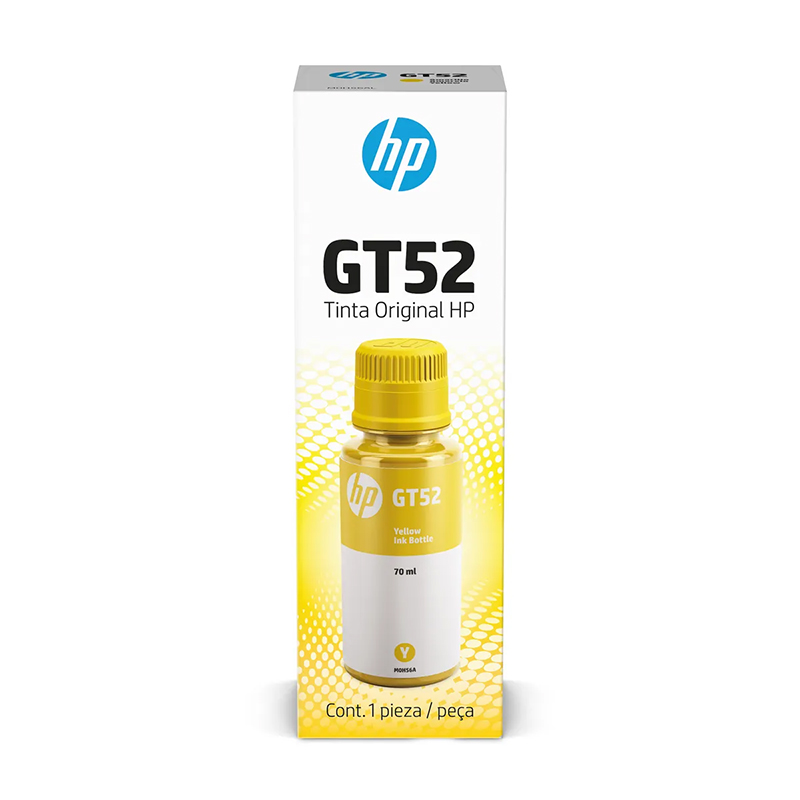 Botella de tinta HP GT52 · Amarillo · 70 ml