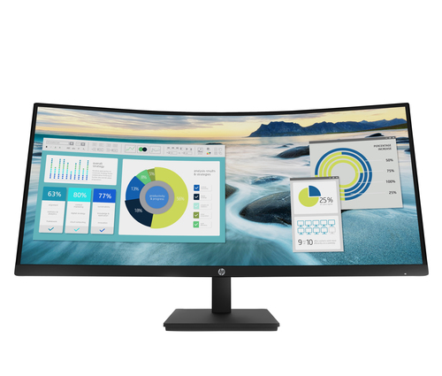 Monitor curvo HP P34hc G4 34" · WQHD · USB-C · Negro