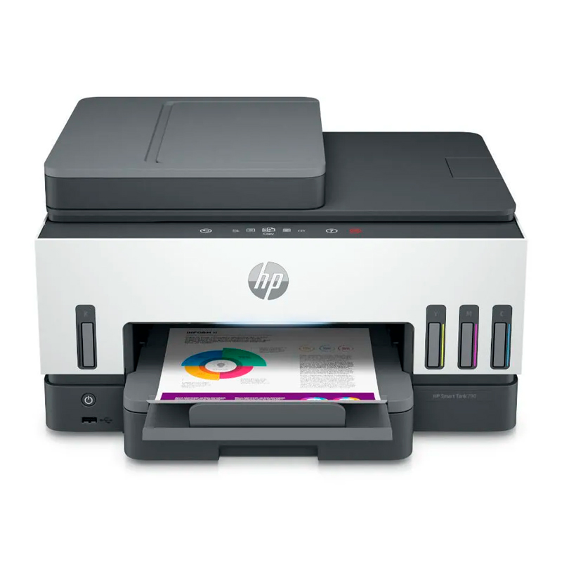 Multifuncional HP Smart Tank 790 · Fax · Wi-Fi · USB · Ethernet