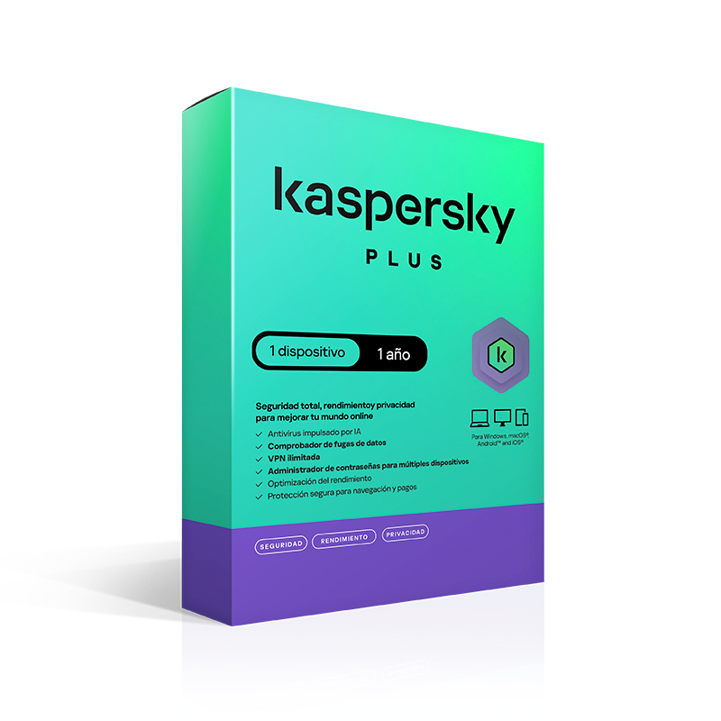 Kaspersky Plus · 1 PC · 1 año