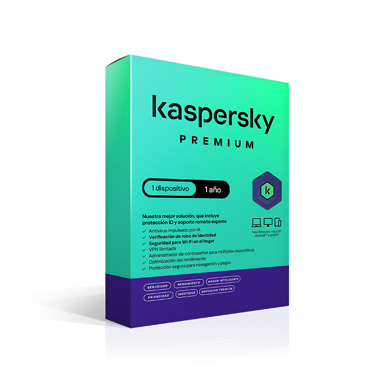 Kaspersky Premium · 1 PC · 1 año