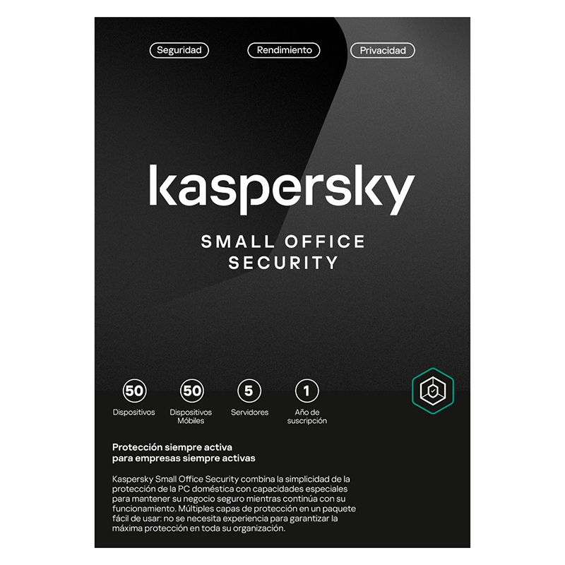 Kaspersky Small Office Security · 50 PC · 1 año