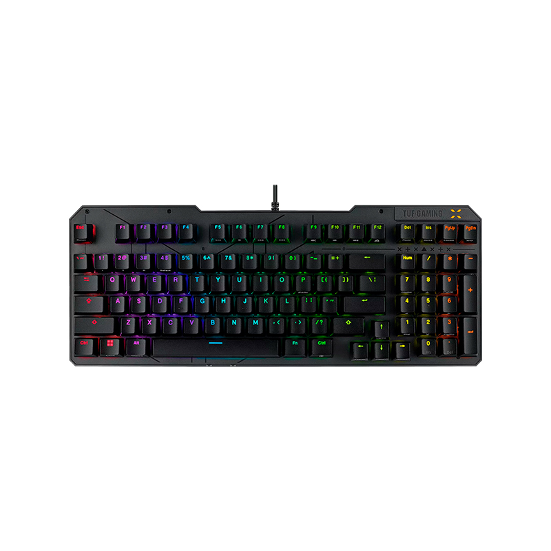 Teclado gamer ASUS TUF Gaming K3 Gen II · Óptico-mecánico RGB · USB · Negro