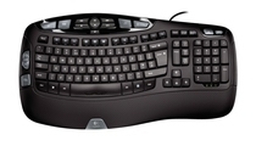 Teclado ergonómico Logitech Wave · USB · Español · Negro