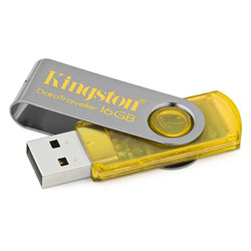 Memoria USB Kingston DataTraveler 101 · 2 GB · USB 2.0 · Amarillo