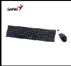 Kit teclado y mouse Genius dual inalámbrico/Bluetooth Slimstar 8230 AI Copilot multimedia en español · Negro