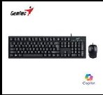 Kit teclado y mouse Genius KM-100SE AI Copilot USB en español · Negro