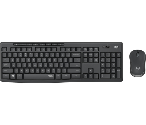 Kit teclado y mouse Logitech MK295 inalámbrico USB · Negro