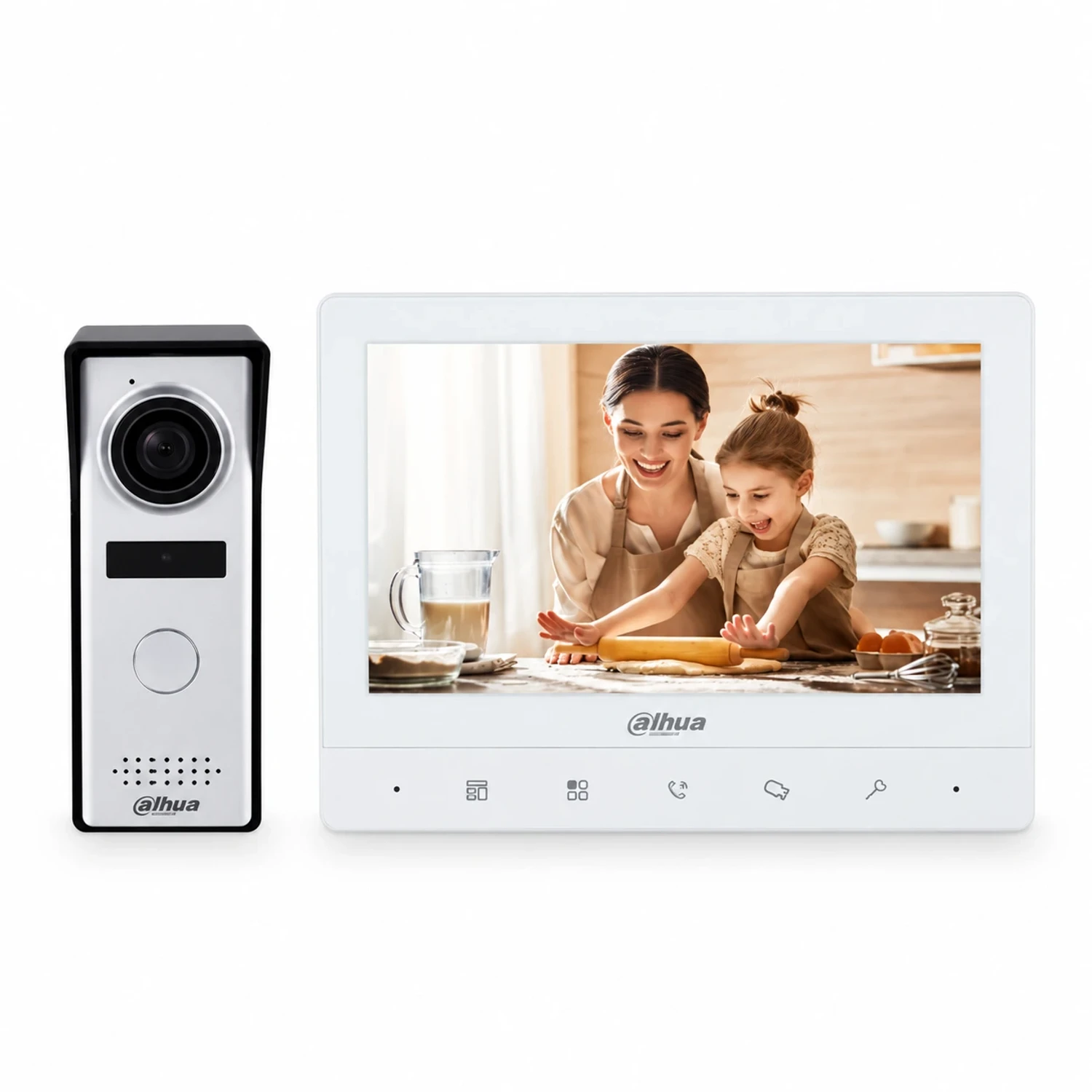 KIT VIDEOPORTERO ANÁLOGO, MONITOR 7" + FRENTE 1.3MP (DWDR, IP66)
