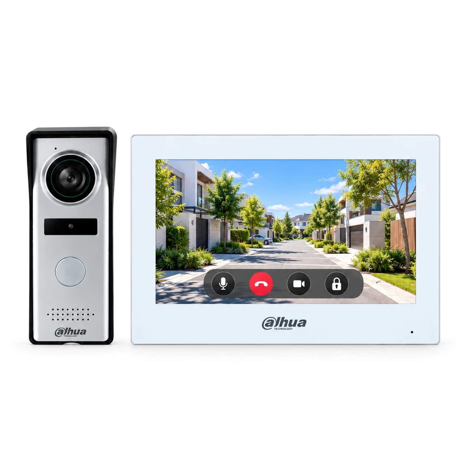 KIT VIDEOPORTERO HÍBRIDO 4 HILOS, MONITOR WIFI 7" TÁCTIL (POE)