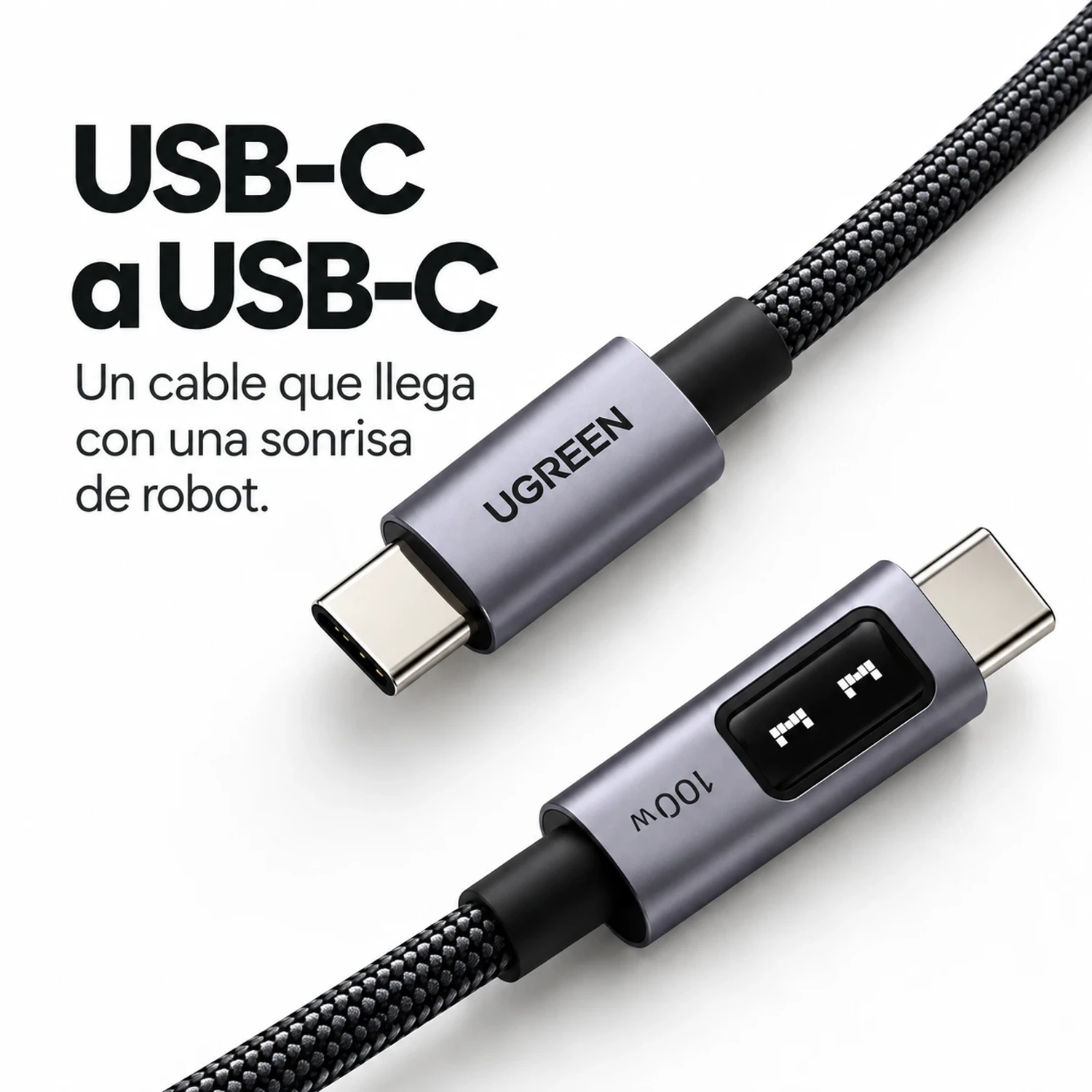 L509 - CABLE CARGA RÁPIDA UNO - USB-C A USB-C - PD - 5 A - 2 MTS - PN INTERNAL 35512