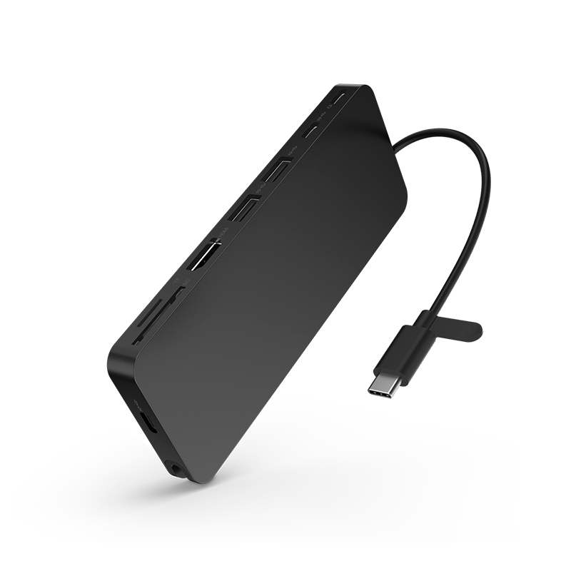 Dock de viaje Lenovo USB-C Slim · Negro