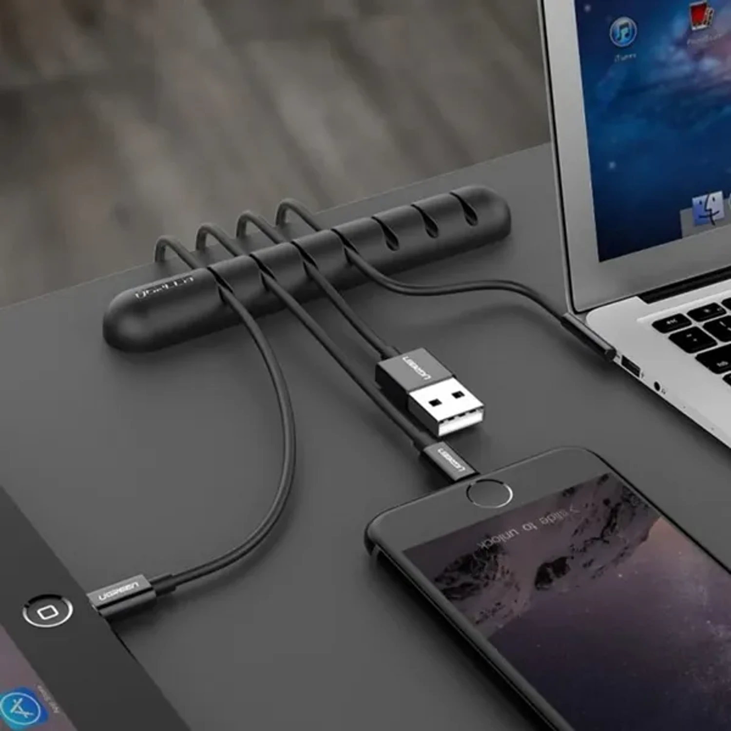 LP114 - ORGANIZADOR DE CABLES C/ 7 RANURAS- DIAMETRO 5MM - MATERIAL GEL SILICE - PN INTERNAL 50320