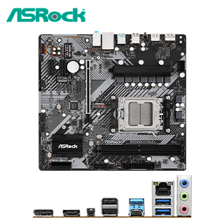 Placa madre ASRock B650M-H/M.2+ · AM5 · DDR5 · Micro ATX
