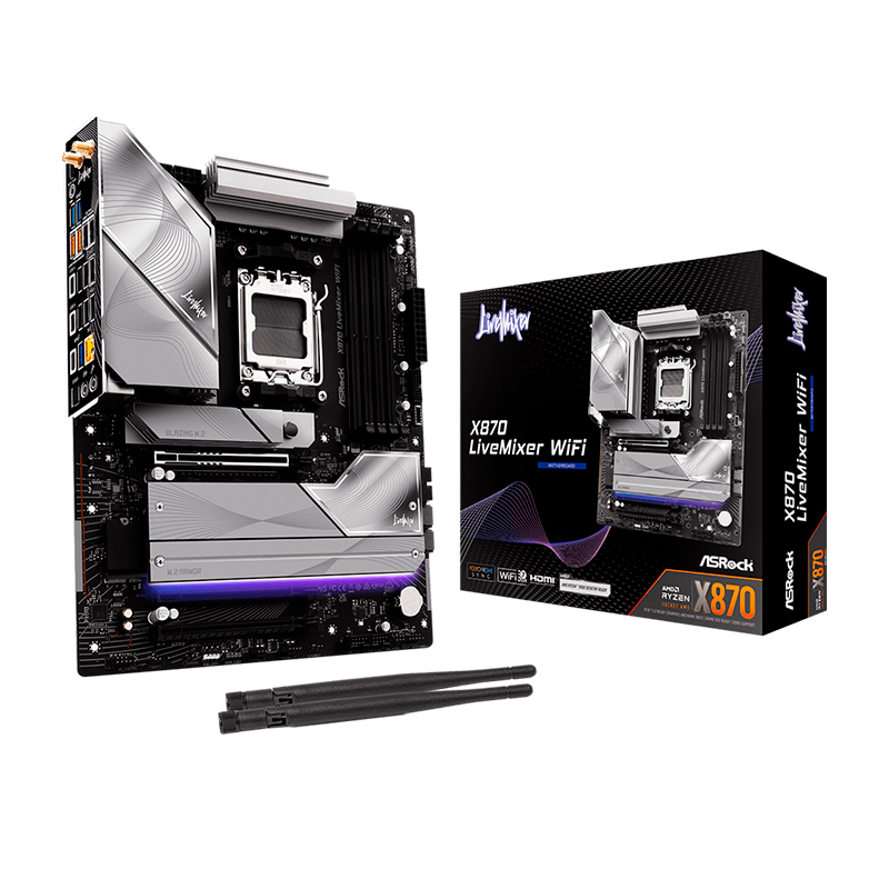 Placa madre ASRock X870 LiveMixer WiFi · DDR5