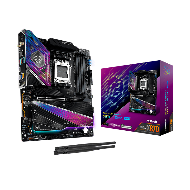 Placa madre ASRock X870 Nova WiFi · DDR5