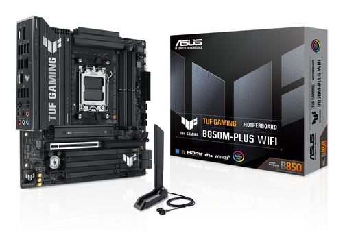 Placa madre ASUS TUF Gaming B850M-Plus WiFi · AM5 · DDR5 · Micro ATX
