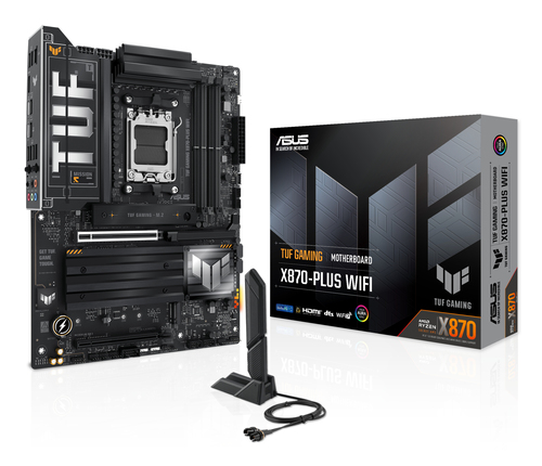 Placa madre ASUS TUF Gaming X870-Plus WiFi · AM5 · DDR5 · ATX