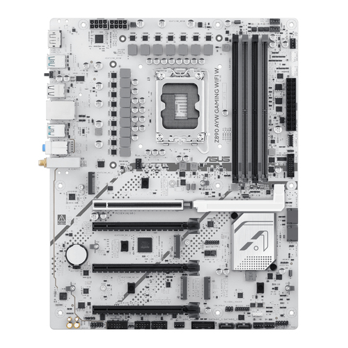 Placa madre ASUS Z890 AYW Gaming WiFi W · LGA 1851 · DDR5 · ATX · blanco