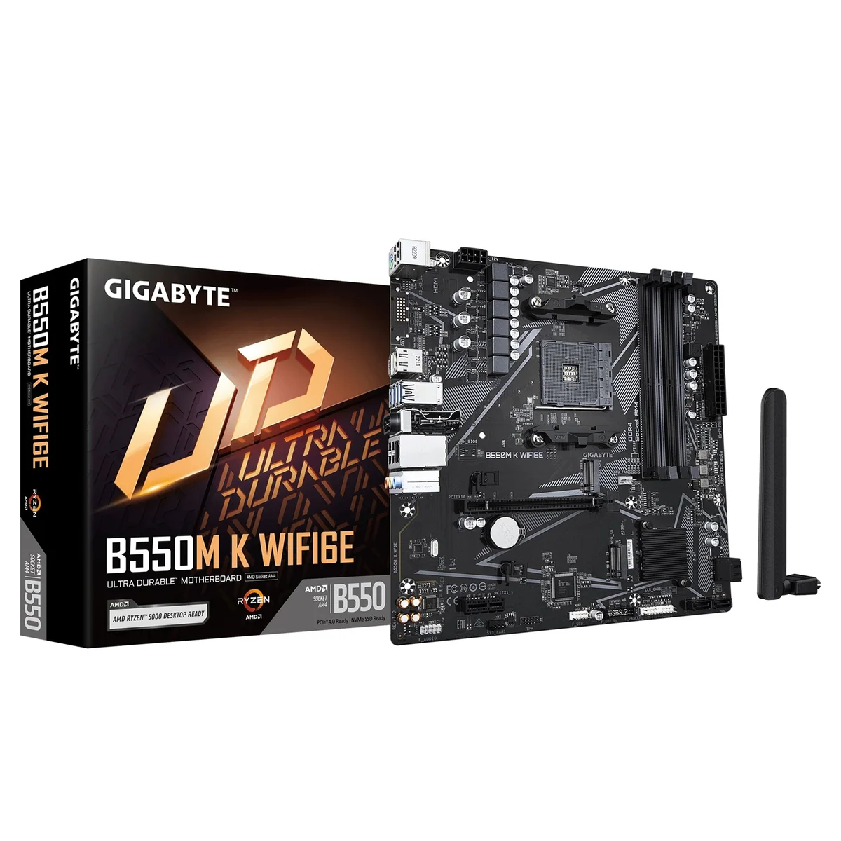 Placa madre Gigabyte B550M K WiFi 6E · DDR4