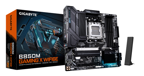 Placa madre Gigabyte B850M Gaming X WiFi 6E · AM5 · DDR5 · Micro ATX